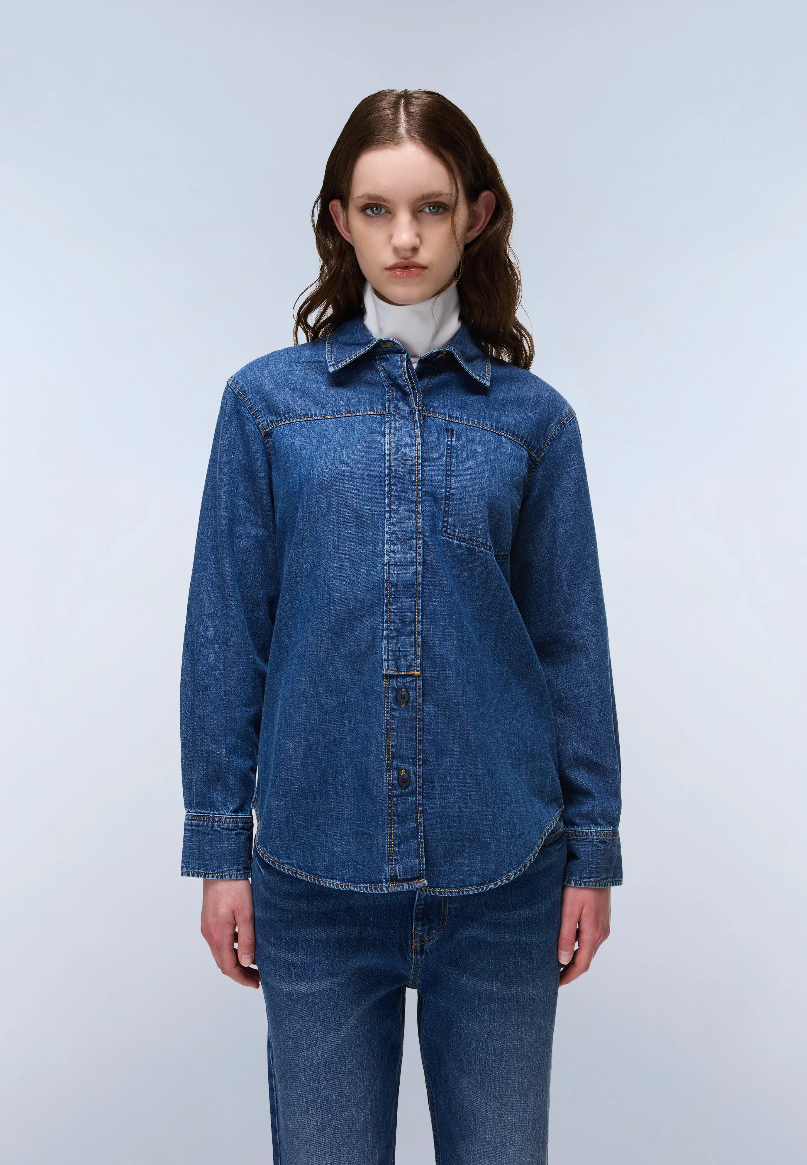 Cimonde Denim Long Sleeve Shirt - Image 4