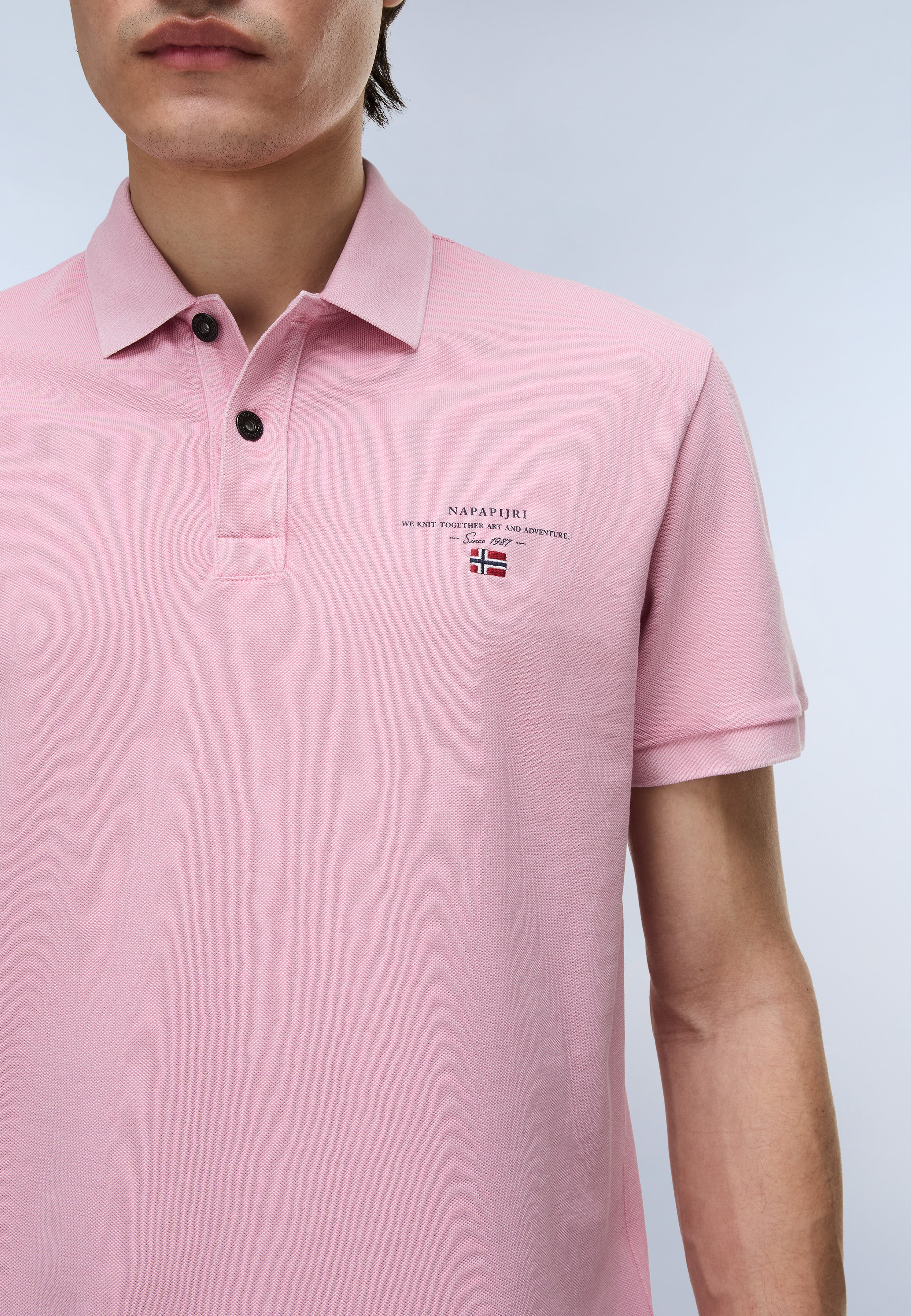 Elbas Short Sleeve Pique Polo Shirt - Image 4