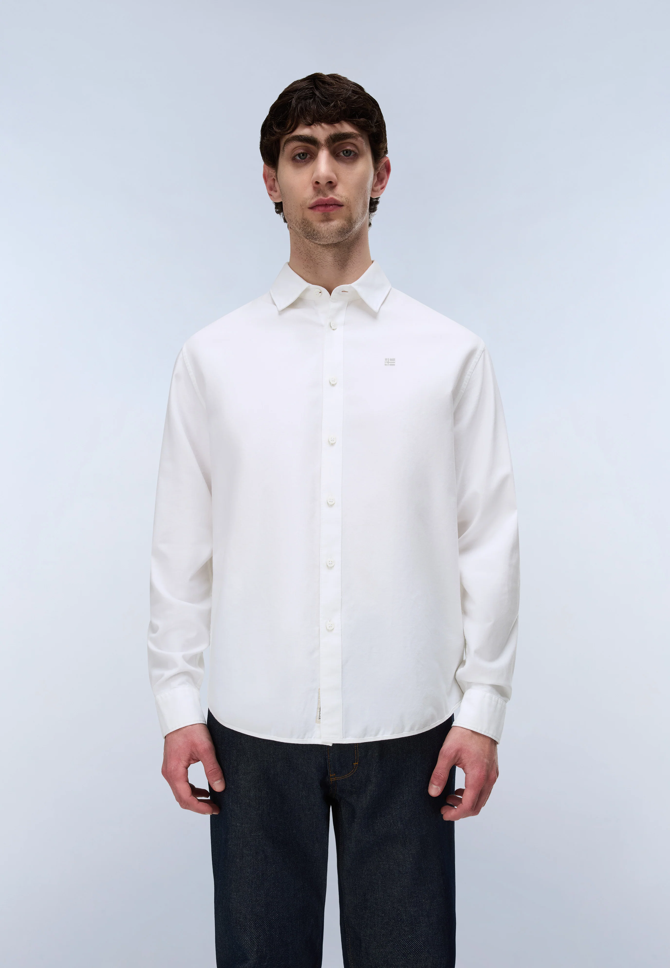 Terra Long Sleeve Oxford Cotton Shirt - Image 3